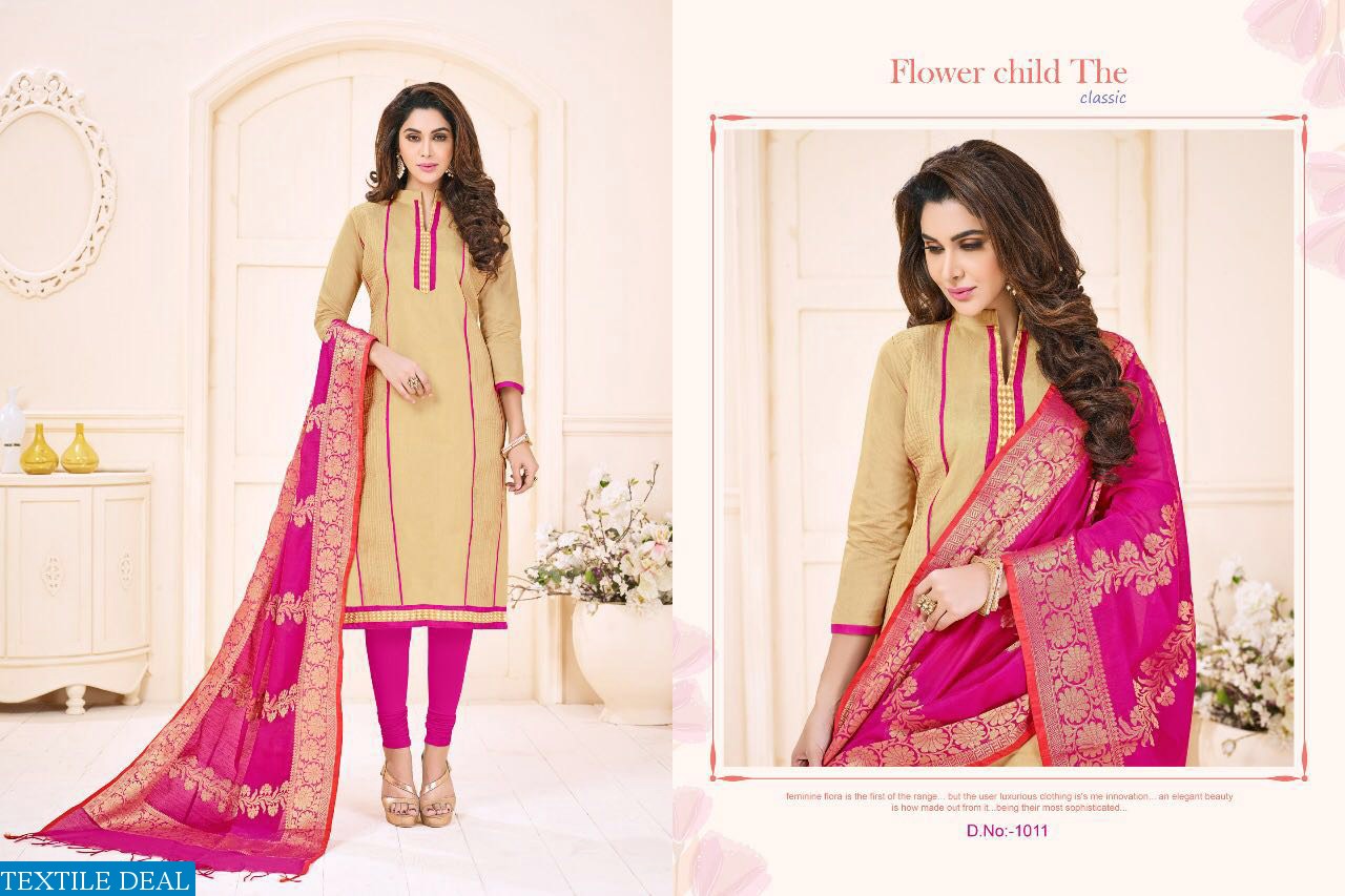 Smit Traditional Wholesale Cotton Work Dress Material